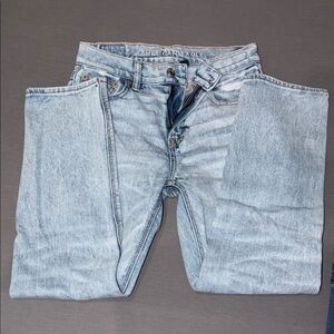 American Eagle Outfitters Men's Light Blue Relaxed Jeans